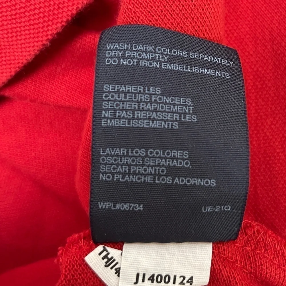 Tommy Hilfiger: Boy’s Red Short Sleeve Cotton Polo, Size XL (20)